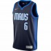 Dallas Mavericks Kristaps Porzingis Men's Nike Navy 2020/21 Swingman Player Jersey - Earned Edition