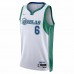 Dallas Mavericks Kristaps Porzingis Men's Nike White 2021/22 Swingman Jersey - City Edition