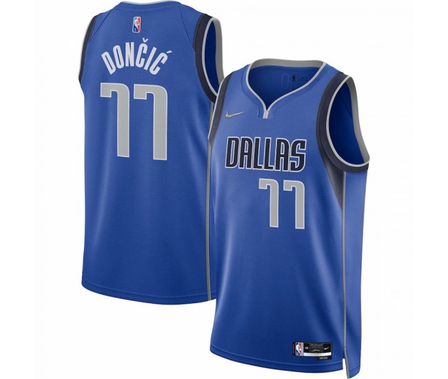 Dallas Mavericks Luka Doncic Men's Nike Blue 2021/22 Diamond Swingman Jersey - Icon Edition