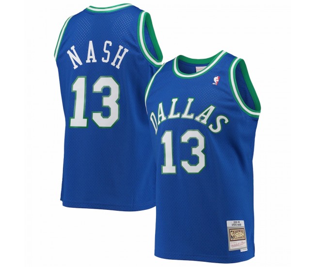 Dallas Mavericks Steve Nash Men's Mitchell & Ness Blue Hardwood Classics Swingman Jersey