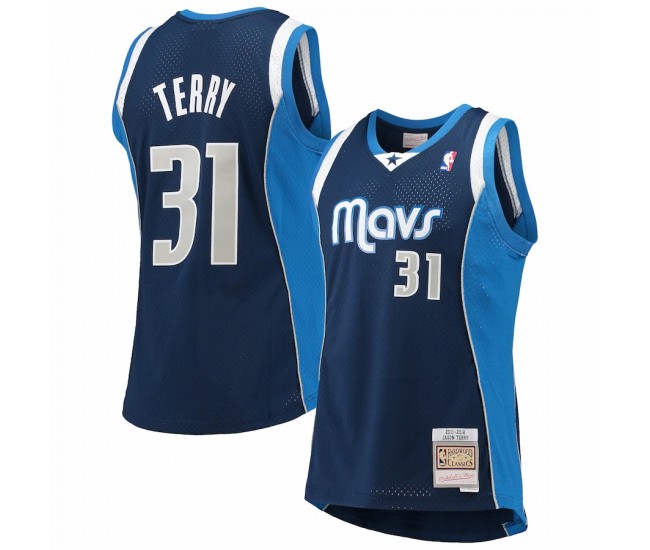 Dallas Mavericks Jason Terry Men's Mitchell & Ness Navy 2011-12 Hardwood Classics Swingman Jersey