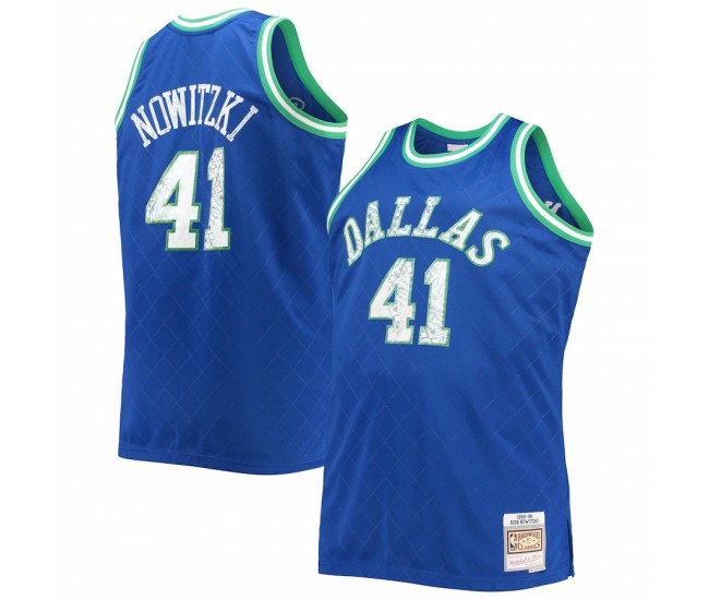 Dallas Mavericks Dirk Nowitzki Men's Mitchell & Ness Royal Big & Tall 1998-99 NBA 75th Anniversary Diamond Swingman Jersey