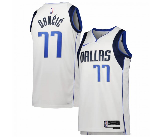 Dallas Mavericks Luka Doncic Men's Nike White 2022/23 Swingman Jersey - Association Edition