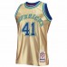 Dallas Mavericks Dirk Nowitzki Gold Men's Mitchell & Ness 75th Anniversary 1998-99 Hardwood Classics Swingman Jersey