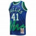 Dallas Mavericks Dirk Nowitzki Men's Mitchell & Ness Blue Hardwood Classics 1998-99 Hyper Hoops Swingman Jersey