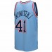 Dallas Mavericks Dirk Nowitzki Men's Mitchell & Ness Light Blue 1998-99 Hardwood Classics Reload 3.0 Swingman Jersey