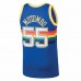 Denver Nuggets Dikembe Mutombo Men's Mitchell & Ness Blue 1991-92 Hardwood Classics Swingman Jersey