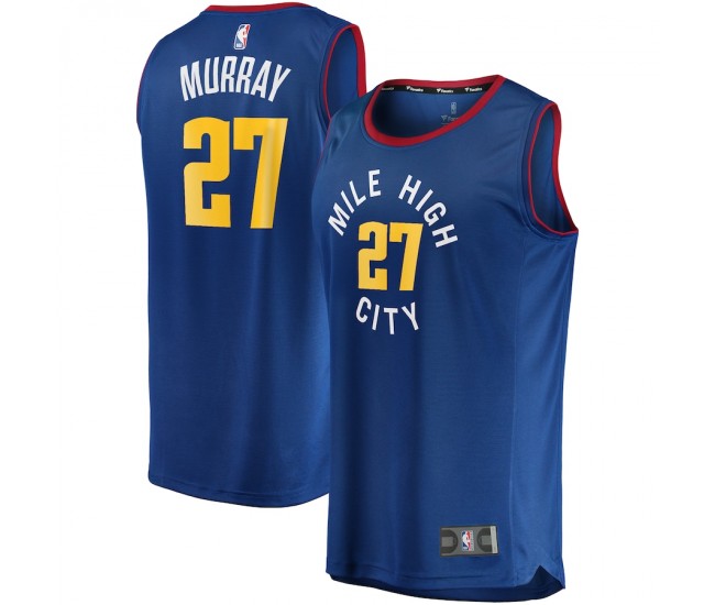 Denver Nuggets Jamal Murray Men's Fanatics Branded Blue Fast Break Replica Player Jersey - Statement Edition