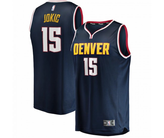 Denver Nuggets Nikola Jokic Men's Fanatics Branded Navy Fast Break Player Jersey - Icon Edition