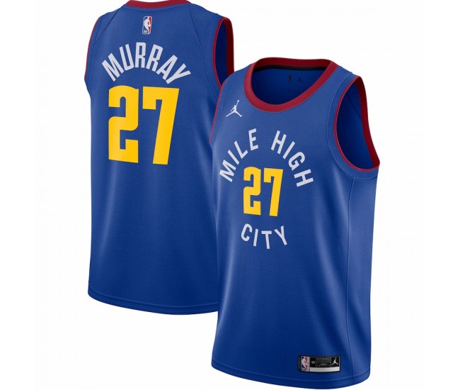 Denver Nuggets Jamal Murray Men's Jordan Brand Blue 2020/21 Swingman Jersey - Statement Edition