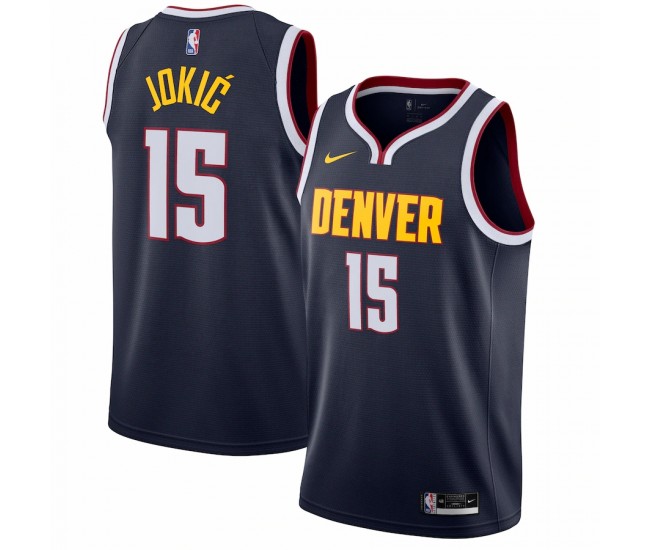 Denver Nuggets Nikola Jokic Men's Nike Navy 2020/21 Swingman Jersey - Icon Edition