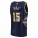 Denver Nuggets Nikola Jokic Men's Fanatics Branded Navy 2021/22 Fast Break Replica Jersey - City Edition