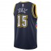 Denver Nuggets Nikola Jokic Men's Nike Navy 2021/22 Swingman Jersey - City Edition