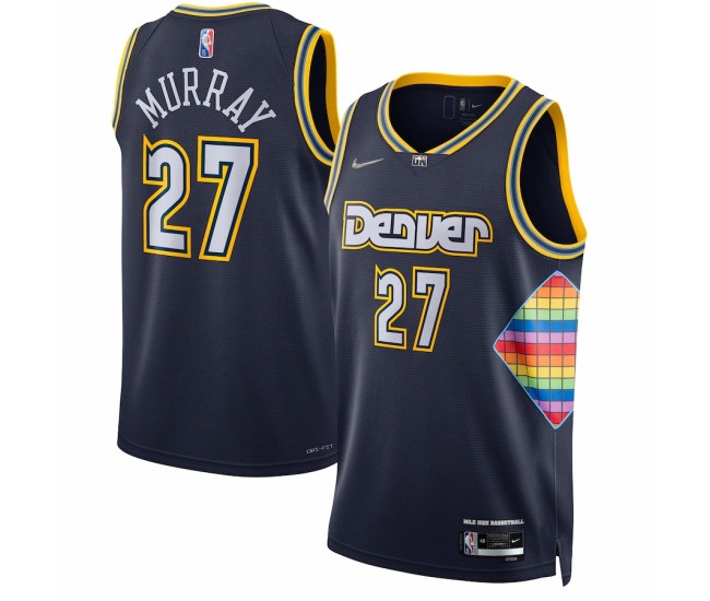 Denver Nuggets Jamal Murray Men's Nike Navy 2021/22 Swingman Jersey - City Edition