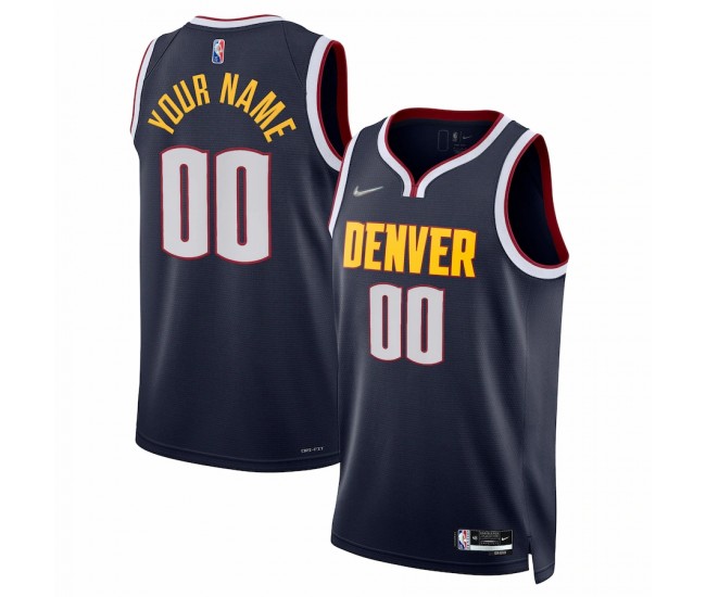 Denver Nuggets Men's Nike Navy 2021/22 Diamond Swingman Custom Jersey - Icon Edition