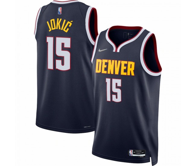 Denver Nuggets Nikola Jokic Men's Nike Navy 2021/22 Diamond Swingman Jersey - Icon Edition