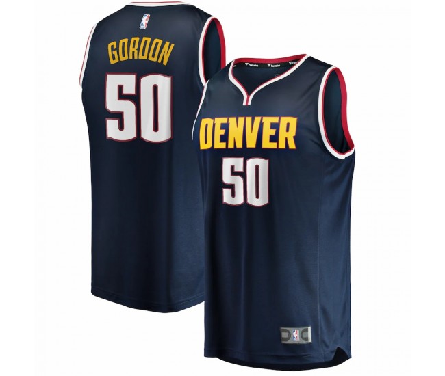 Denver Nuggets Aaron Gordon Men's Fanatics Branded Navy 2020/21 Fast Break Road Replica Jersey - Icon Edition