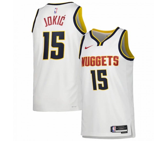 Denver Nuggets Nikola Jokic Men's Nike White 2022/23 Swingman Jersey - Association Edition