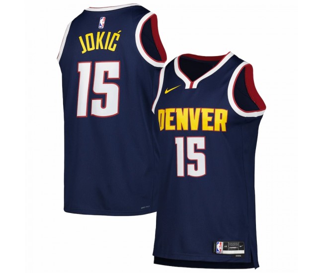 Denver Nuggets Nikola Jokic Men's Nike Navy 2022/23 Swingman Jersey - Icon Edition