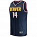 Denver Nuggets Ish Smith Men's Fanatics Branded Navy Fast Break Replica Jersey - Icon Edition