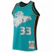 Detroit Pistons Grant Hill Men's Mitchell & Ness Teal 1996-97 Hardwood Classics NBA 75th Anniversary Diamond Swingman Jersey