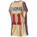 Detroit Pistons Isaiah Thomas Gold Men's Mitchell & Ness 75th Anniversary 1982-83 Hardwood Classics Swingman Jersey