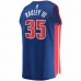 Detroit Pistons Marvin Bagley III Men's Fanatics Branded Blue 2021/22 Fast Break Replica Jersey - Icon Edition