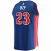 Detroit Pistons Jaden Ivey Men's Fanatics Branded Blue 2022 NBA Draft First Round Pick Fast Break Replica Player Jersey - Icon Edition