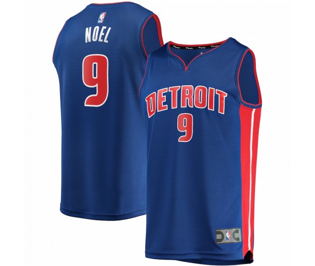 Detroit Pistons Nerlens Noel Men's Fanatics Branded Blue Fast Break Replica Jersey - Icon Edition