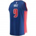 Detroit Pistons Nerlens Noel Men's Fanatics Branded Blue Fast Break Replica Jersey - Icon Edition