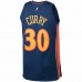 Golden State Warriors Stephen Curry Men's Mitchell & Ness Navy Big & Tall Hardwood Classics Jersey