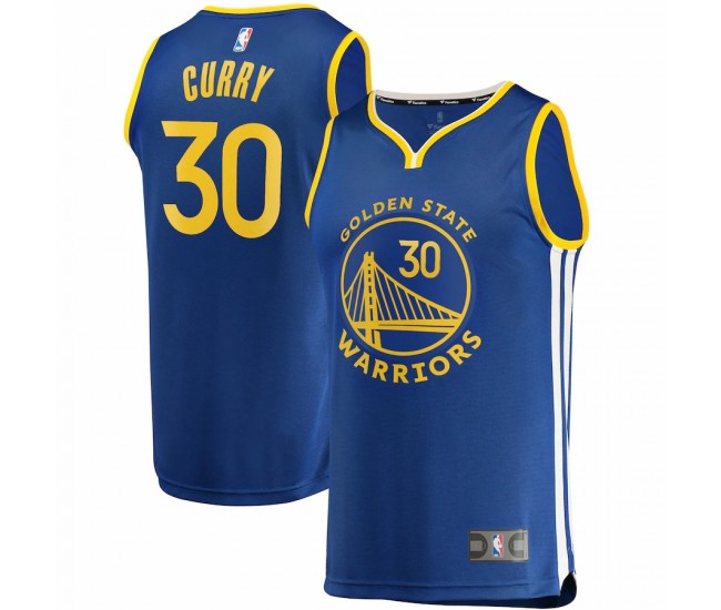 Golden State Warriors Stephen Curry Men's Fanatics Branded Royal Fast Break Replica Player Team Jersey - Icon Edition