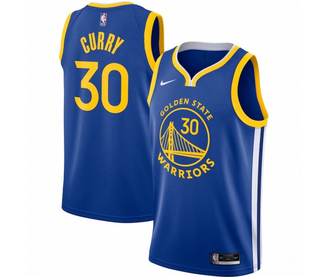 Golden State Warriors Stephen Curry Men's Nike Royal 2020/21 Swingman Jersey - Icon Edition