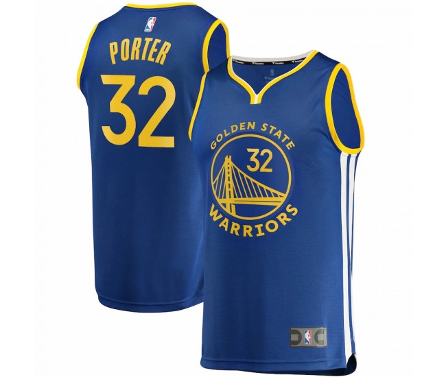 Golden State Warriors Otto Porter Men's Fanatics Branded Royal 2021/22 Fast Break Replica Jersey - Icon Edition