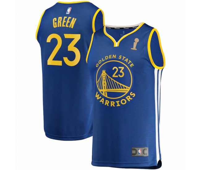 Golden State Warriors Draymond Green Men's Fanatics Branded Royal 2022 NBA Finals Champions Fast Break Replica Player Jersey - Icon Edition