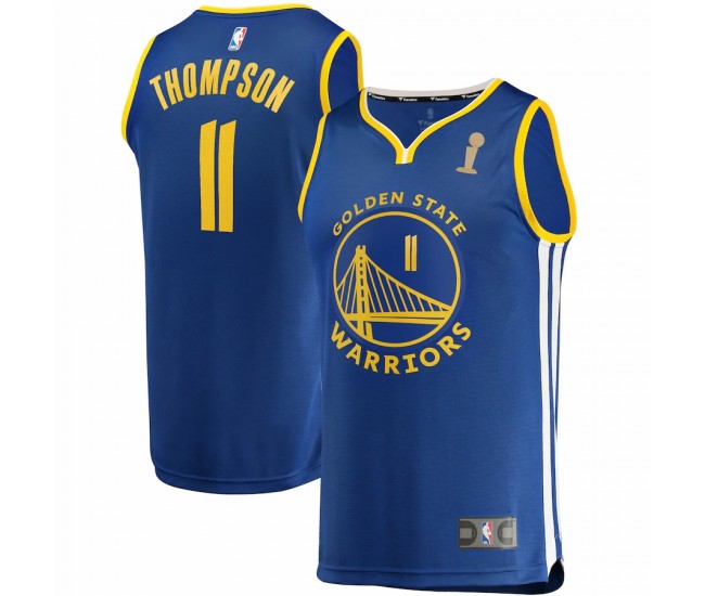 Golden State Warriors Klay Thompson Men's Fanatics Branded Royal 2022 NBA Finals Champions Fast Break Replica Player Jersey - Icon Edition