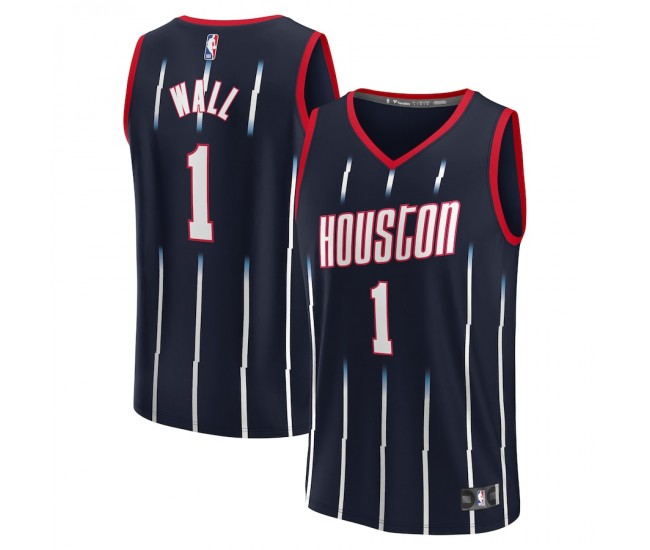 Houston Rockets John Wall Men's Fanatics Branded Navy 2021/22 Fast Break Replica Jersey - City Edition