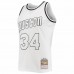 Houston Rockets Hakeem Olajuwon Men's Mitchell & Ness White Out Swingman Jersey