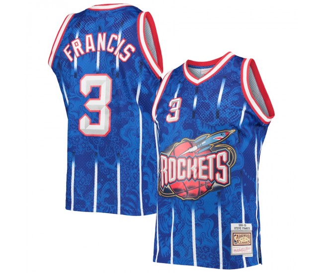 Houston Rockets Steve Francis Men's Mitchell & Ness Blue Hardwood Classics 1999-00 Lunar New Year Swingman Jersey