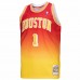 Houston Rockets Tracy McGrady Men's Mitchell & Ness Gold/Red 2004/05 Hardwood Classics Fadeaway Swingman Player Jersey