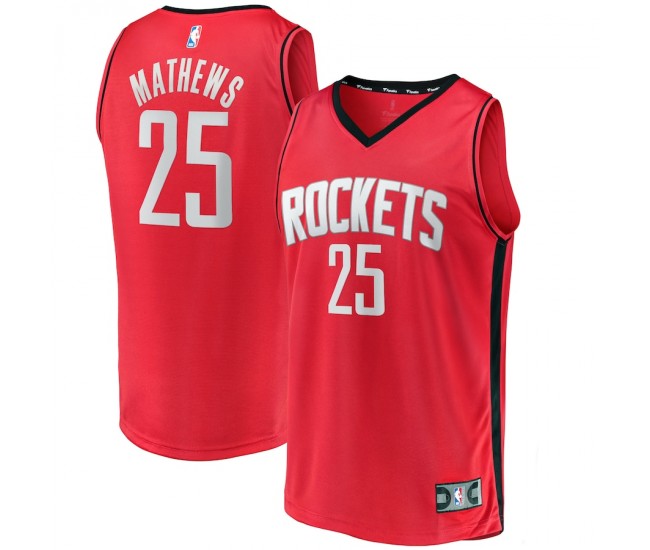 Houston Rockets Garrison Mathews Men's Fanatics Branded Red 2021/22 Fast Break Replica Jersey - Icon Edition