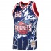 Houston Rockets Clyde Drexler Men's Mitchell & Ness Navy 1996-97 Hardwood Classics Marble Swingman Jersey