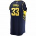 Indiana Pacers Myles Turner Men's Fanatics Branded Navy Fast Break Replica Jersey - Icon Edition