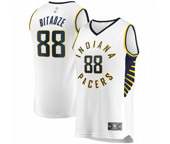 Indiana Pacers Goga Bitadze Men's Fanatics Branded White Fast Break Player Replica Jersey - Association Edition