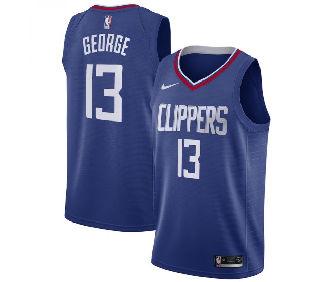 LA Clippers Paul George Men's Nike Blue 2019/20 Swingman Jersey - Icon Edition