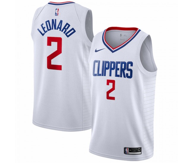 LA Clippers Kawhi Leonard Men's Nike White 2019/2020 Swingman Jersey - Association Edition