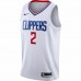 LA Clippers Kawhi Leonard Men's Nike White 2019/2020 Swingman Jersey - Association Edition