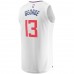 LA Clippers Paul George Men's Fanatics Branded White Fast Break Replica Jersey - Association Edition