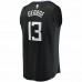 LA Clippers Paul George Men's Fanatics Branded Black Fast Break Replica Jersey - Statement Edition