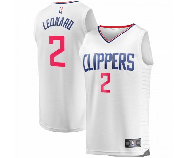 LA Clippers Kawhi Leonard Men's Fanatics Branded White Fast Break Replica Player Jersey - Association Edition